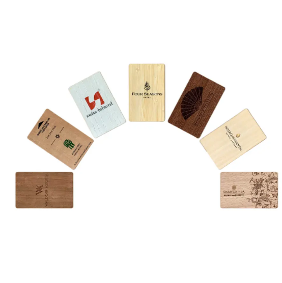 <strong>Eco-Friendly Wooden Material Rfid Hotel Key Card</strong>