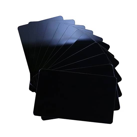 <strong>Customized Blank Black Plastic Cards for ID Badge Printers</strong>