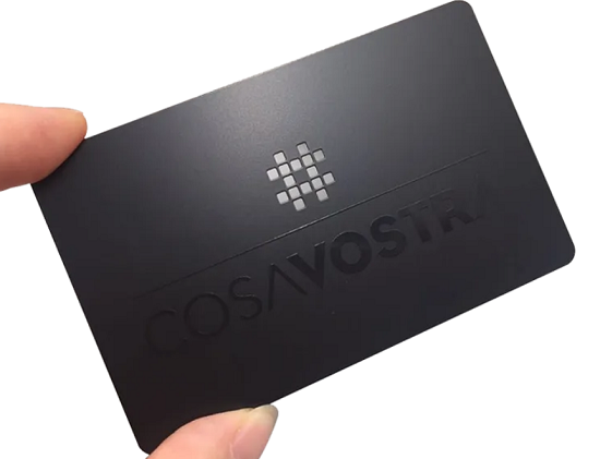  Luxury Black Metal Business Card