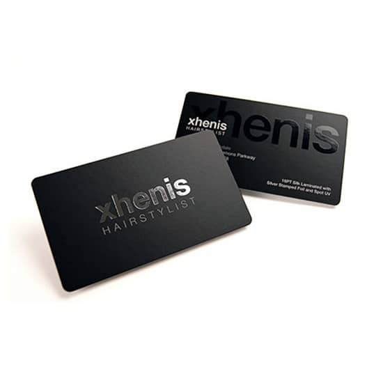 <strong>Customized Spot Uv  Matte Surface Plastic Business Card</strong>